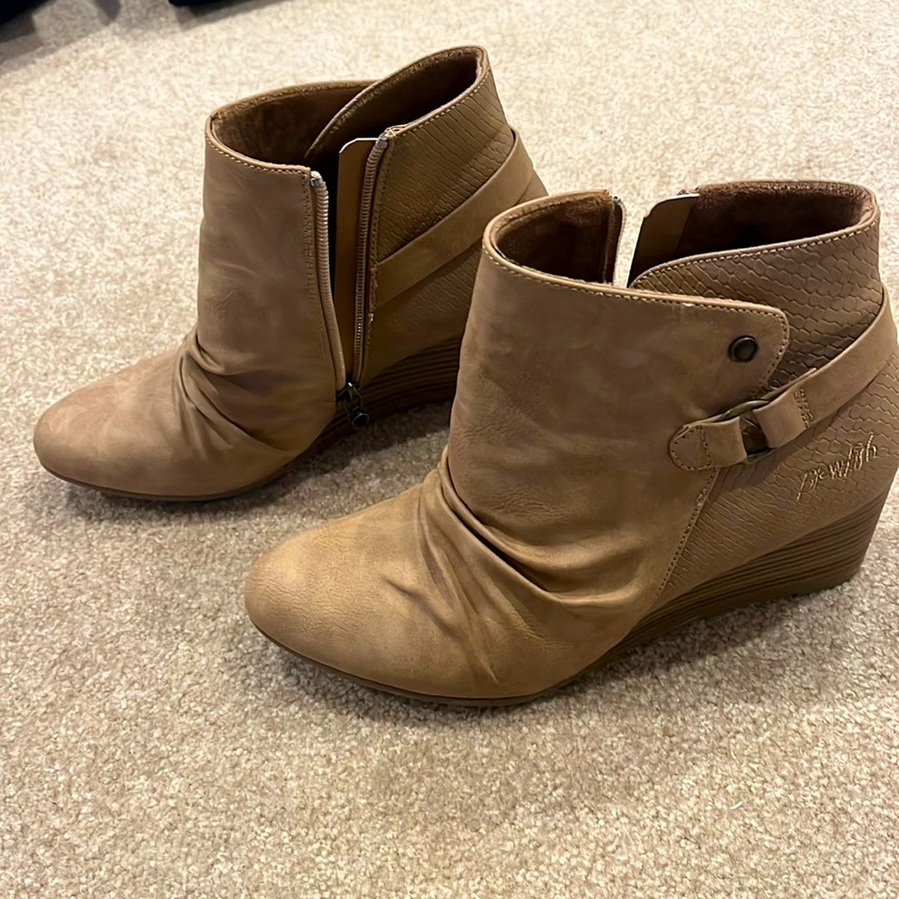 Blowfish wedge booties